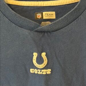 NFL Colts Blue and White Short Sleeve Tees